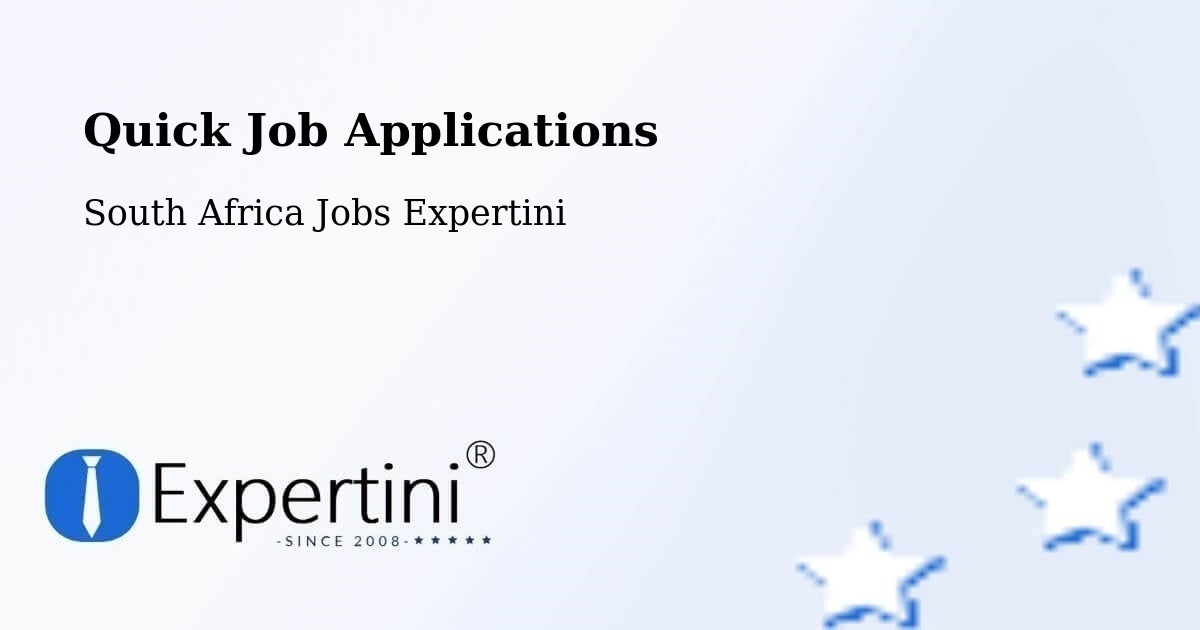 Quick Job Applications - South Africa Jobs Expertini